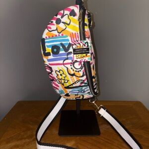 Brighton Colorful Crossbody Bag with Graffiti Design